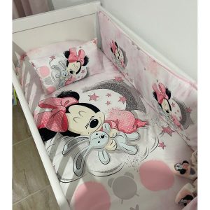 juego de cuna minnie sueños rosa